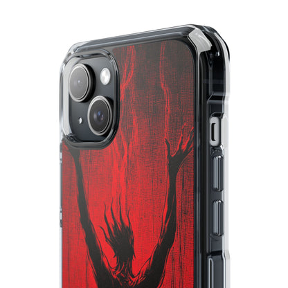 Crimson Despair iPhone 15 - Clear Impact Phone Case