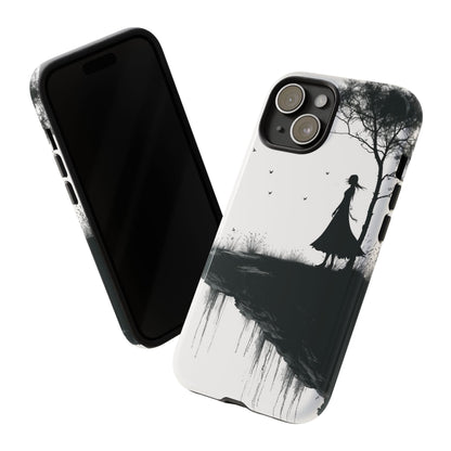 Cliffside Silhouette iPhone 15 Case - Tough