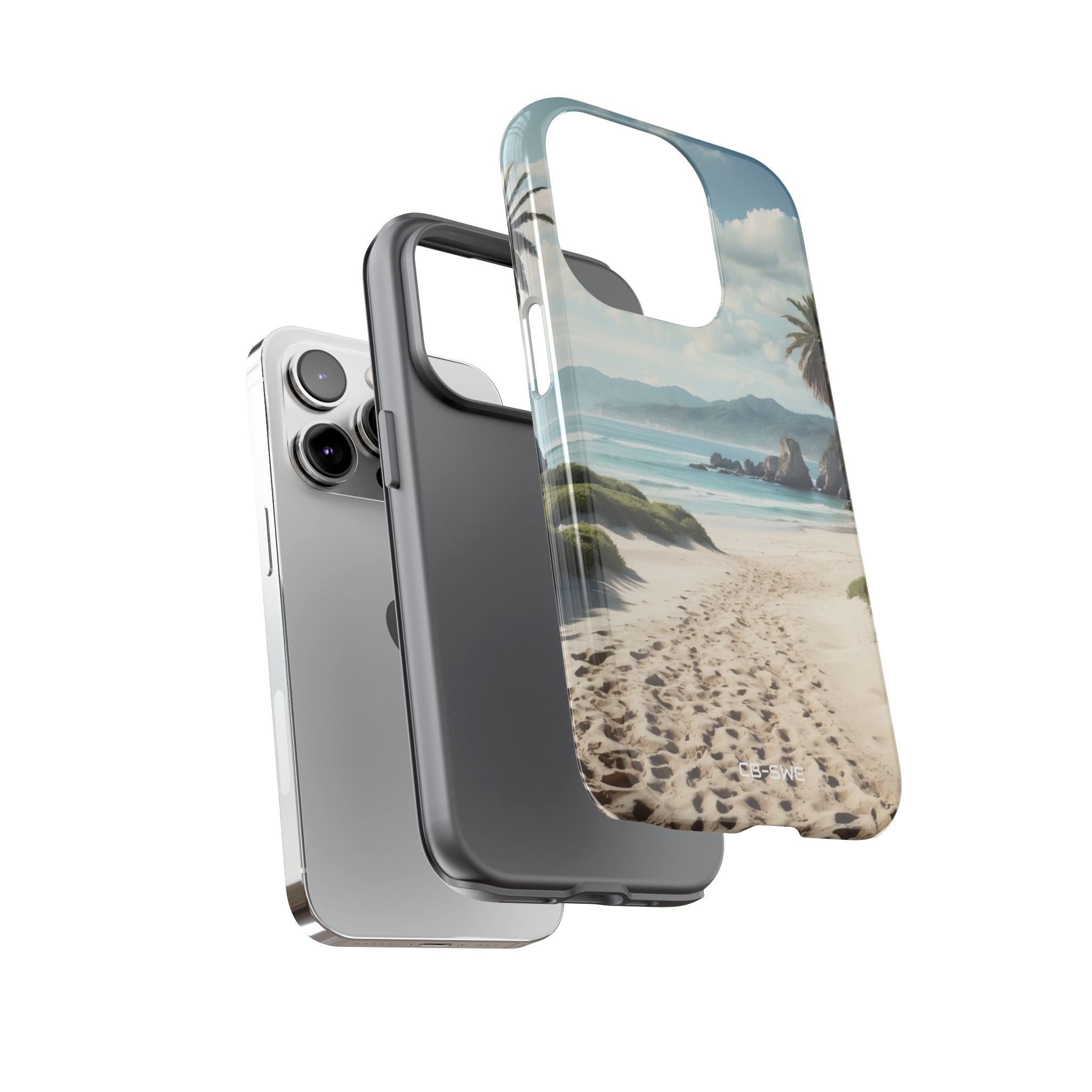 Footprints Trace Sand - iPhone Case