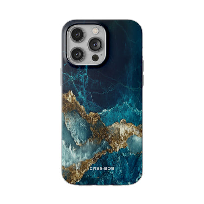 Jagged Gold Split iPhone 14 Pro Max Case - Soft