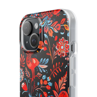 Vivid Birdscape iPhone 15 Case - Soft