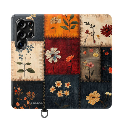 Patchwork Blooms - Samsung S25 Ultra Case - Lompakkokotelo