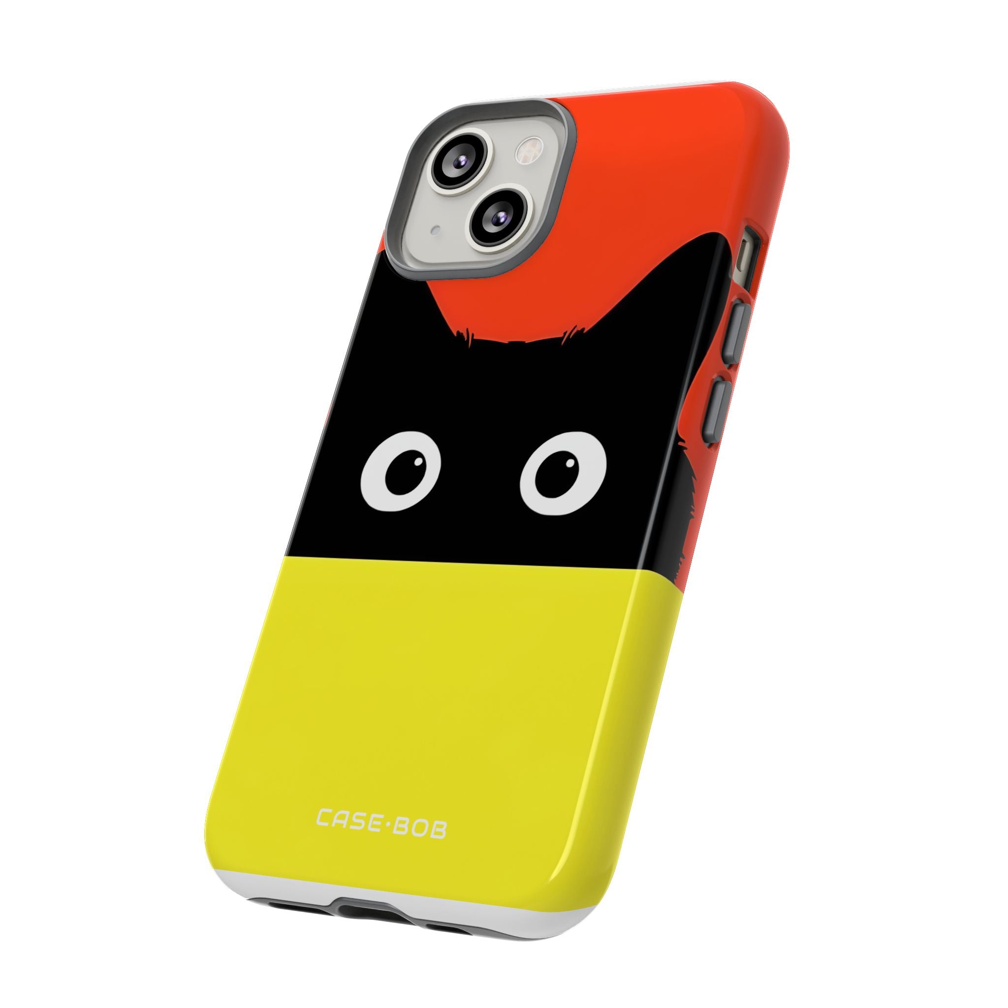 Peekaboo Cat Crimson iPhone 14 Case - Tough