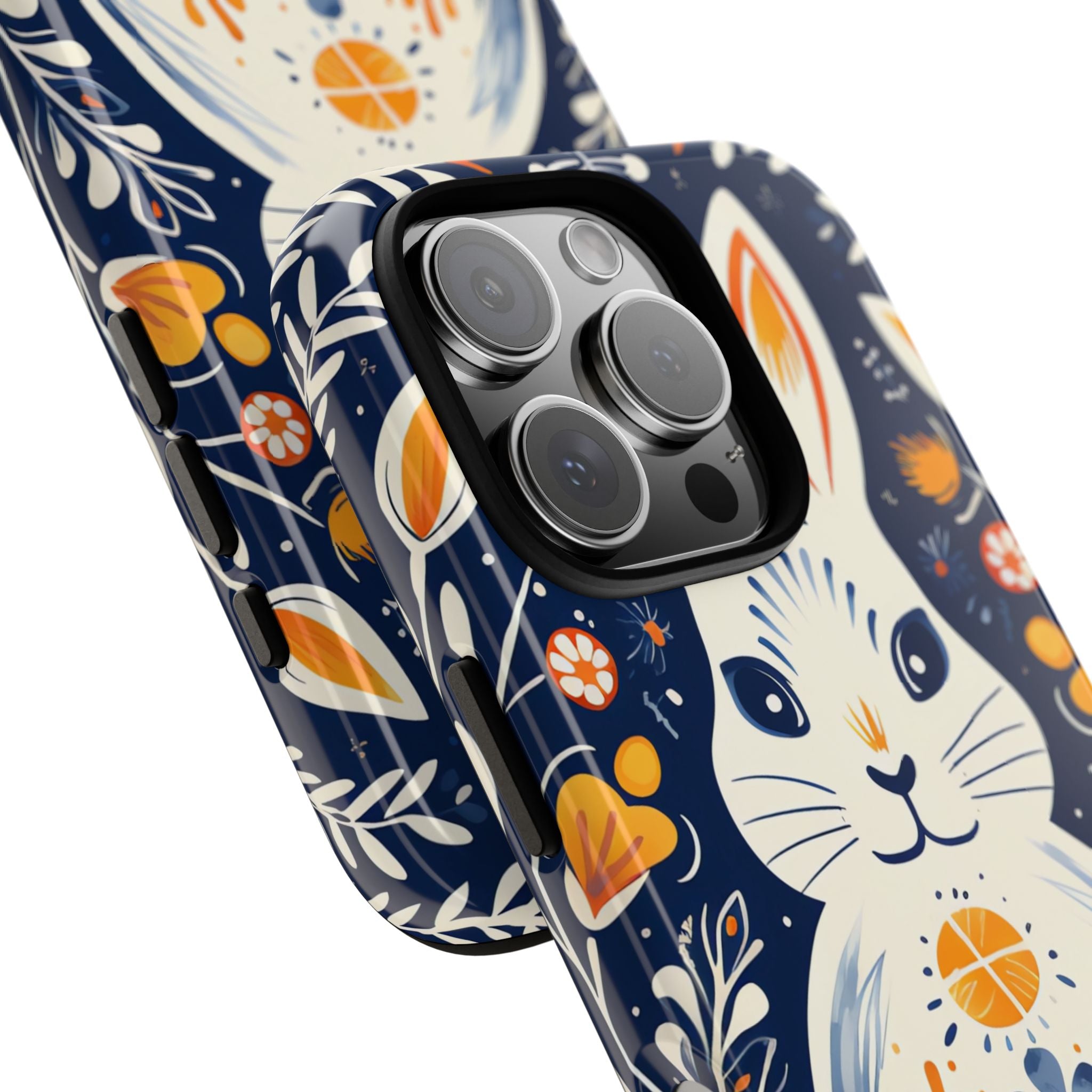 Floral Rabbit Joy - iPhone Case