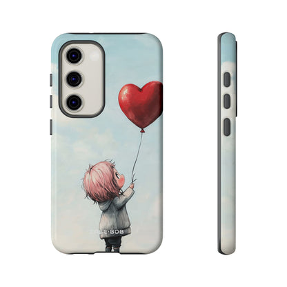 Heart Balloon Glow Samsung S23 Case - Tough