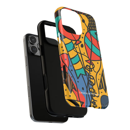 Playful Lines in Motion iPhone 16 | Tough+ Phone Case