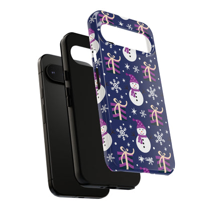 Snowmen Celebrate Joy - Google Pixel Case