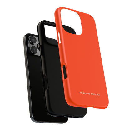 Orange Red iPhone 16 - Tough Phone Case