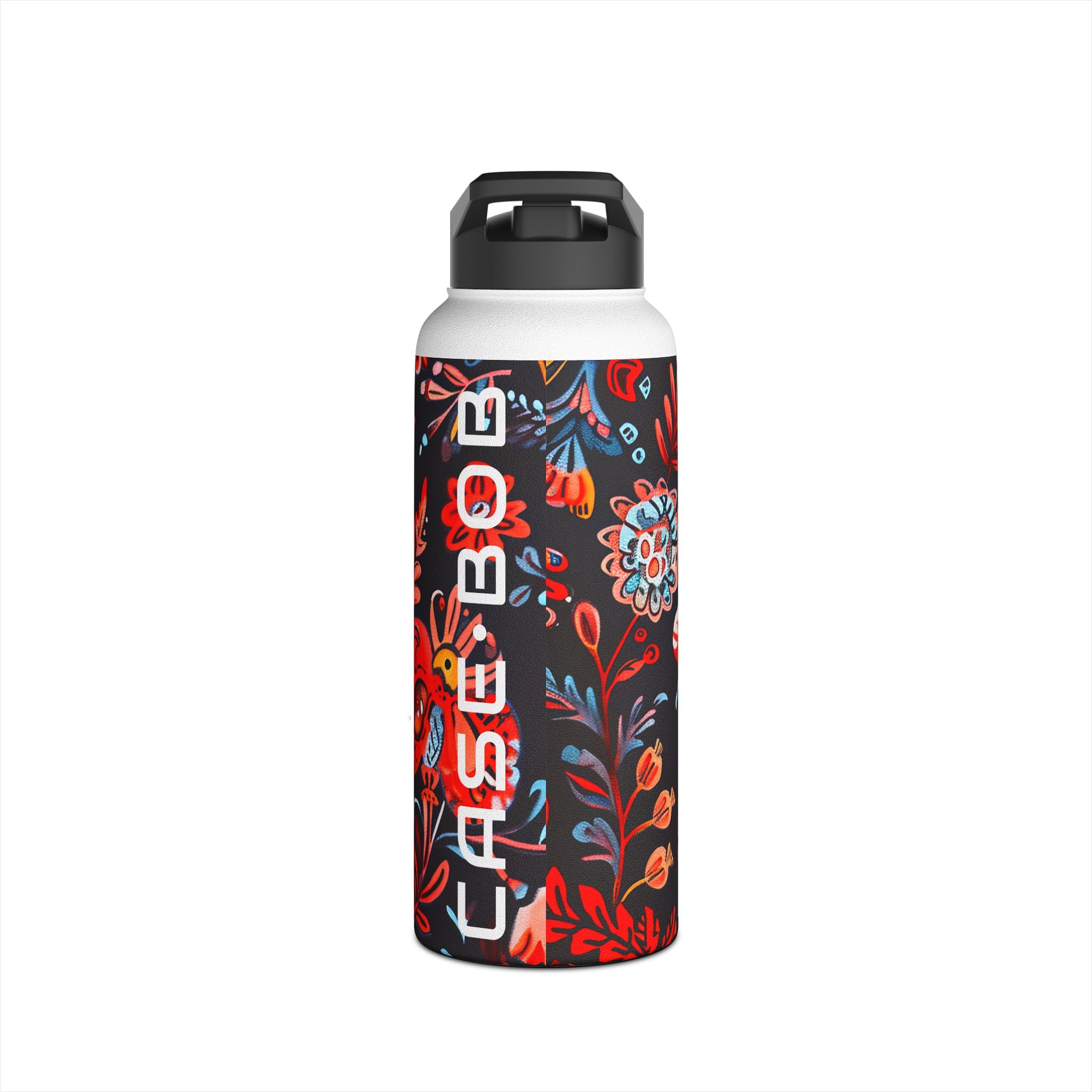 Folk Bird Flame - Stainless Steel Water Bottle