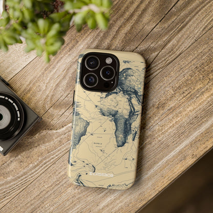 Vintage Cartographic Exploration Map - for iPhone 16