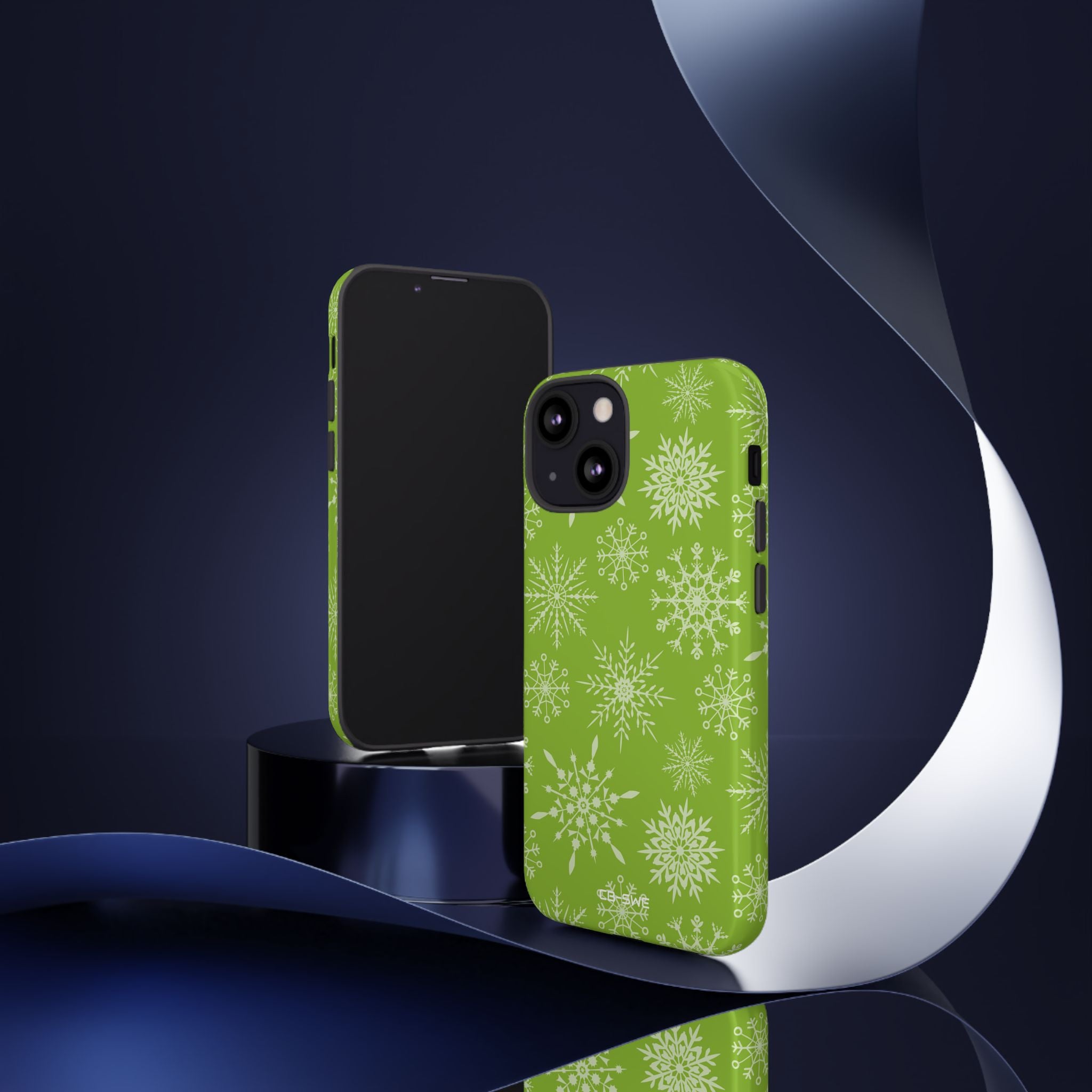Snowflakes Dance Playfully - iPhone Case