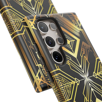 Golden Geometric Opulence Samsung S24 - Tough Phone Case