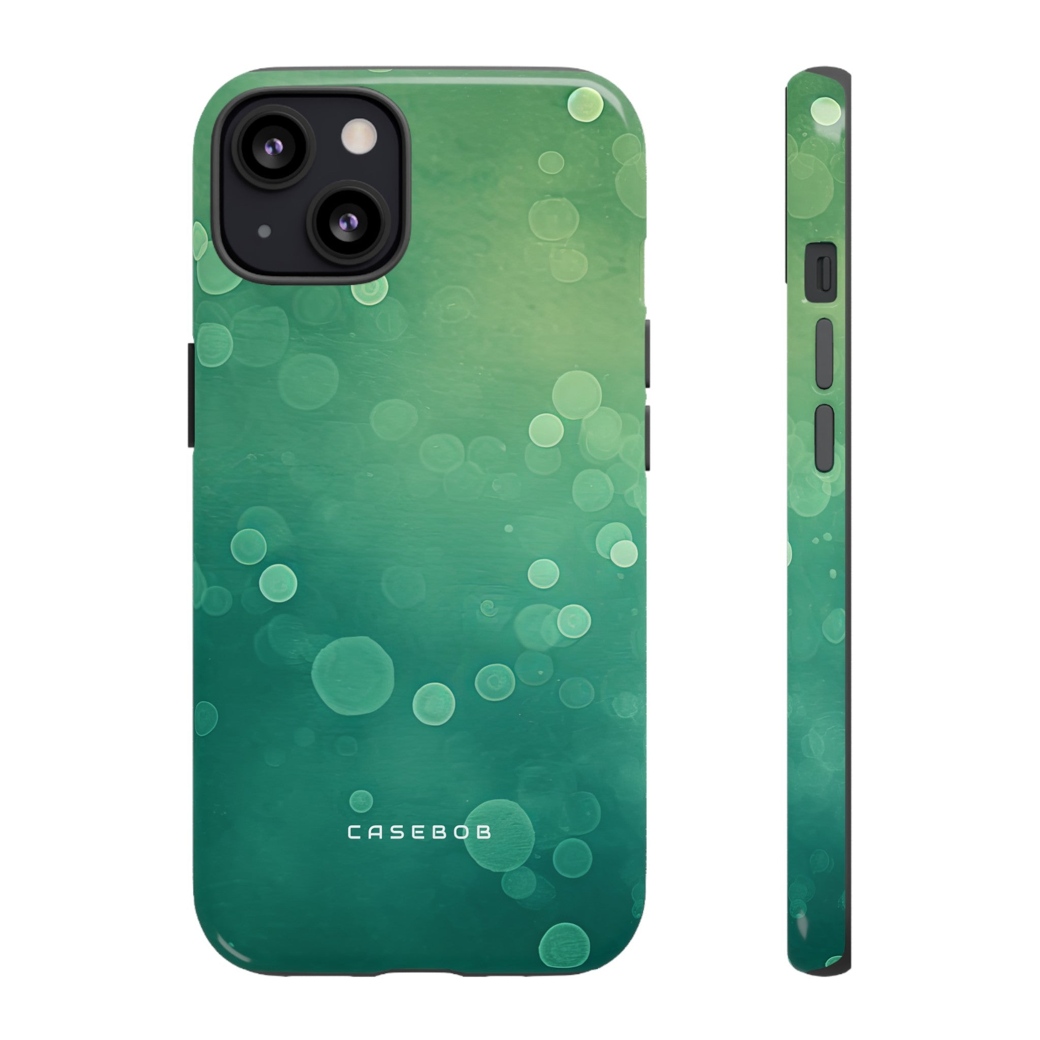 Green Dot Matrix - Protective Phone Case