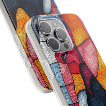 Elephant Mosaic iPhone 15 Pro Max Case - Soft