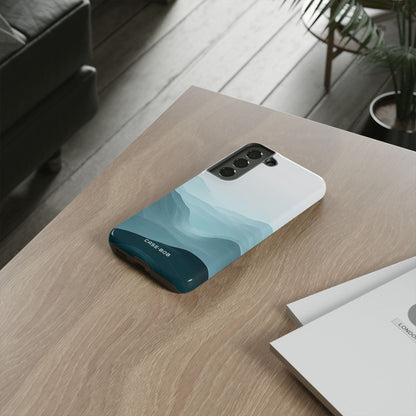 Teal Mist Mountains Samsung S22 Case - Tough