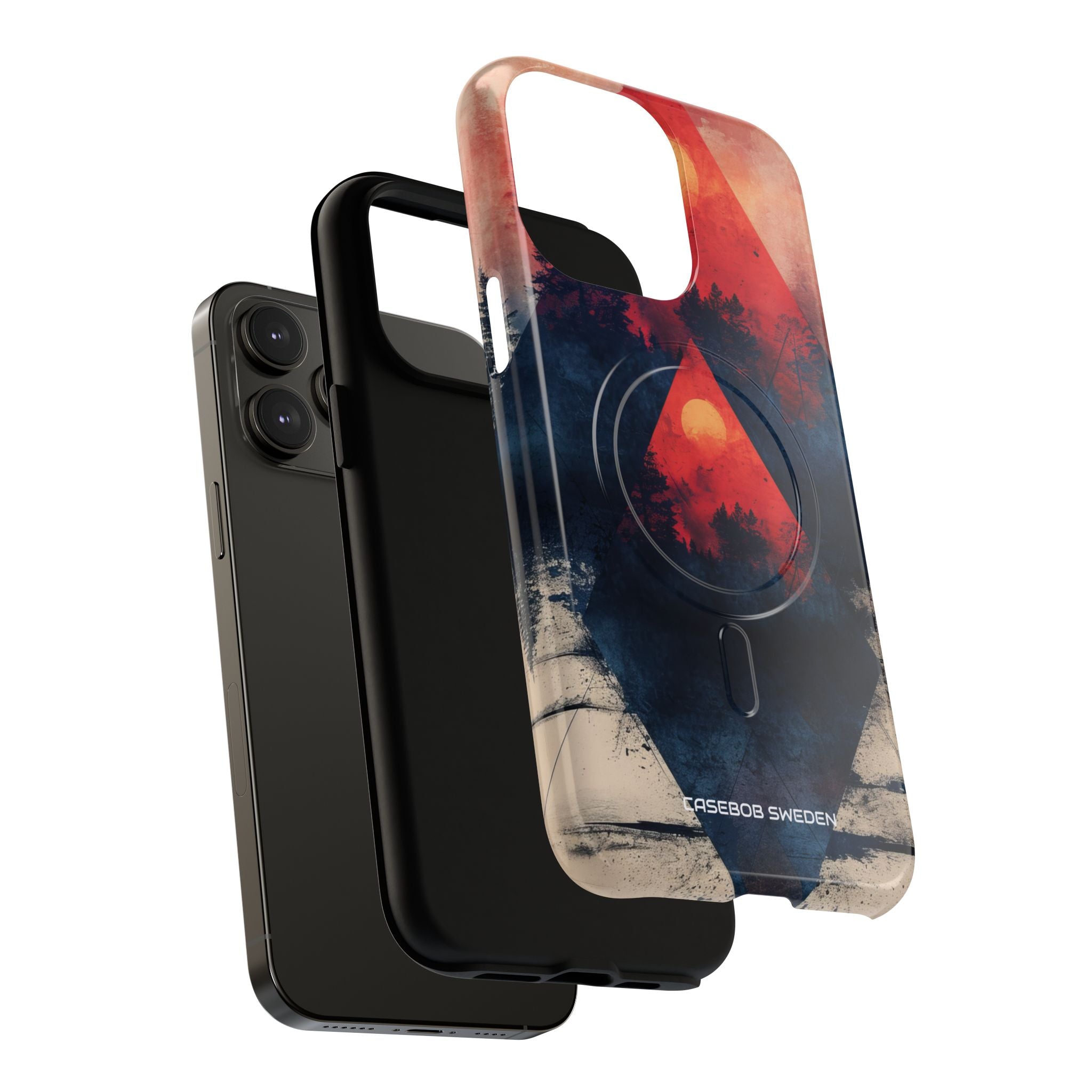 Red Sky Serenity - Tough + MagSafe® iPhone 14 Phone Case