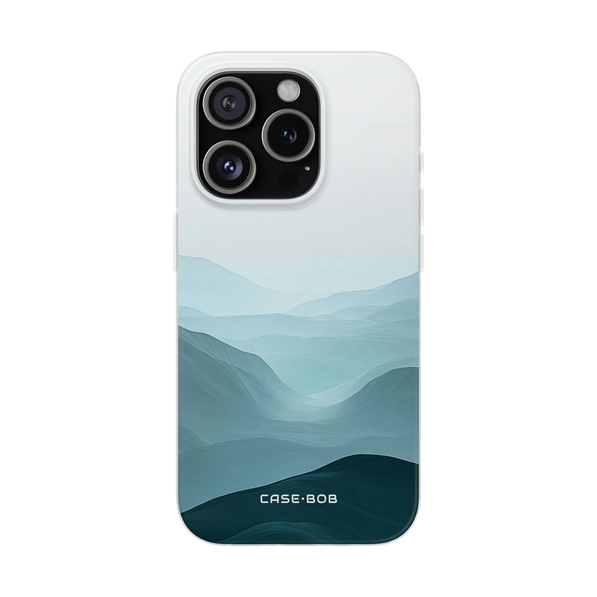 Teal Mist Mountains iPhone 15 Pro Case - Soft