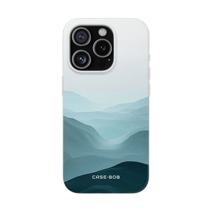 Teal Mist Mountains iPhone 15 Pro Case - Soft