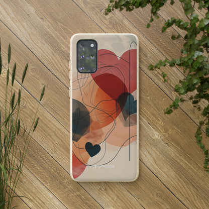 Abstract Heart Harmony | Biodegradable Phone Case