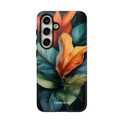 Tropical Leafburst Samsung S24 Case - Tough