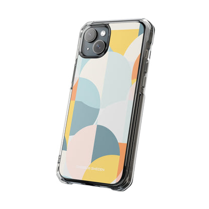 Abstract Geometric Calm - Clear Impact iPhone 15 Phone Case