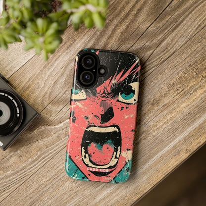 Screaming Face Pink iPhone 16 Pro Case - Tough