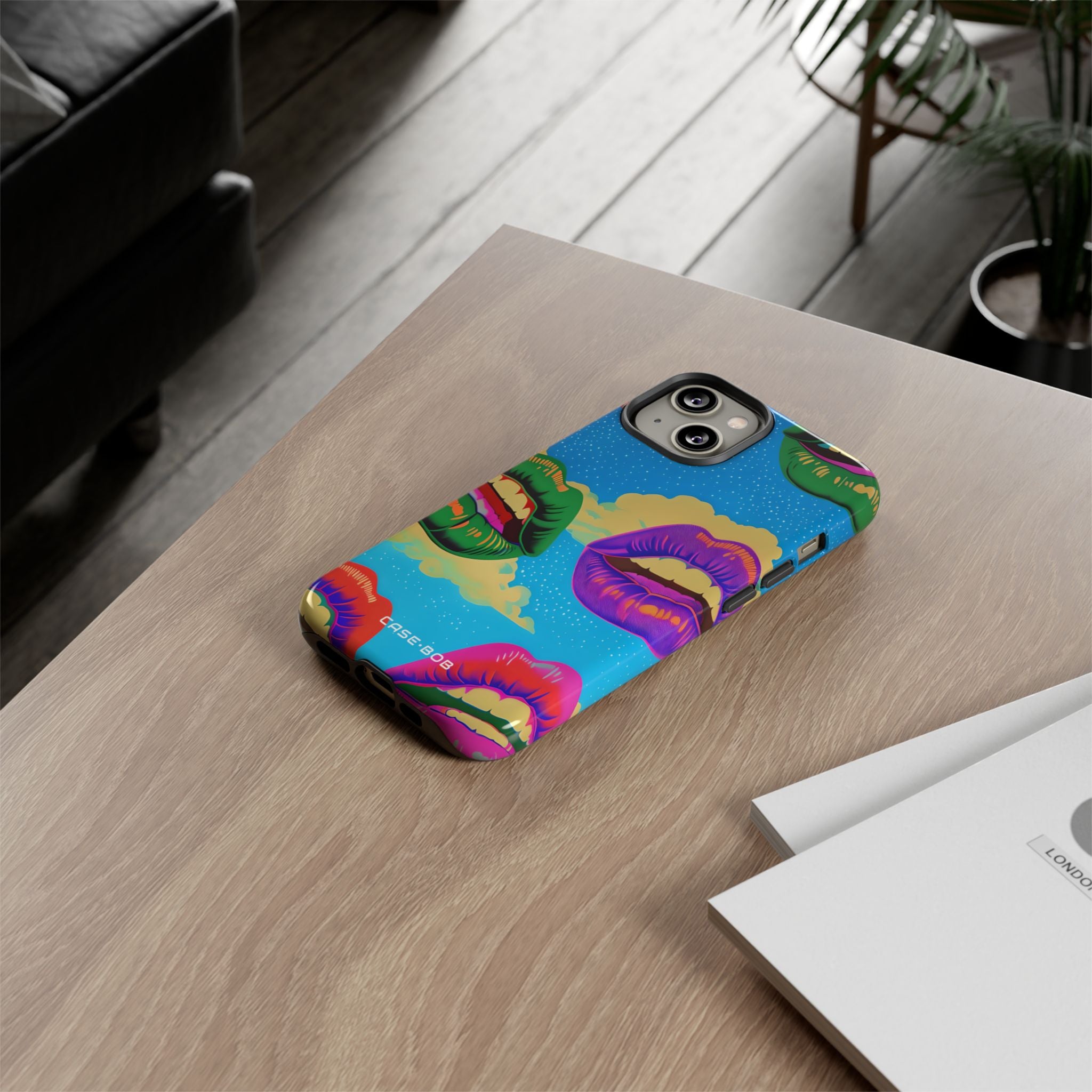 Colorful Lipscape iPhone 14 Case - Tough