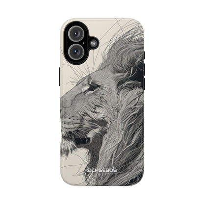 Majestic Lion: Grayscale Elegance - for iPhone 16