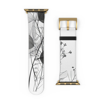 Silver Leaves - Watch Band