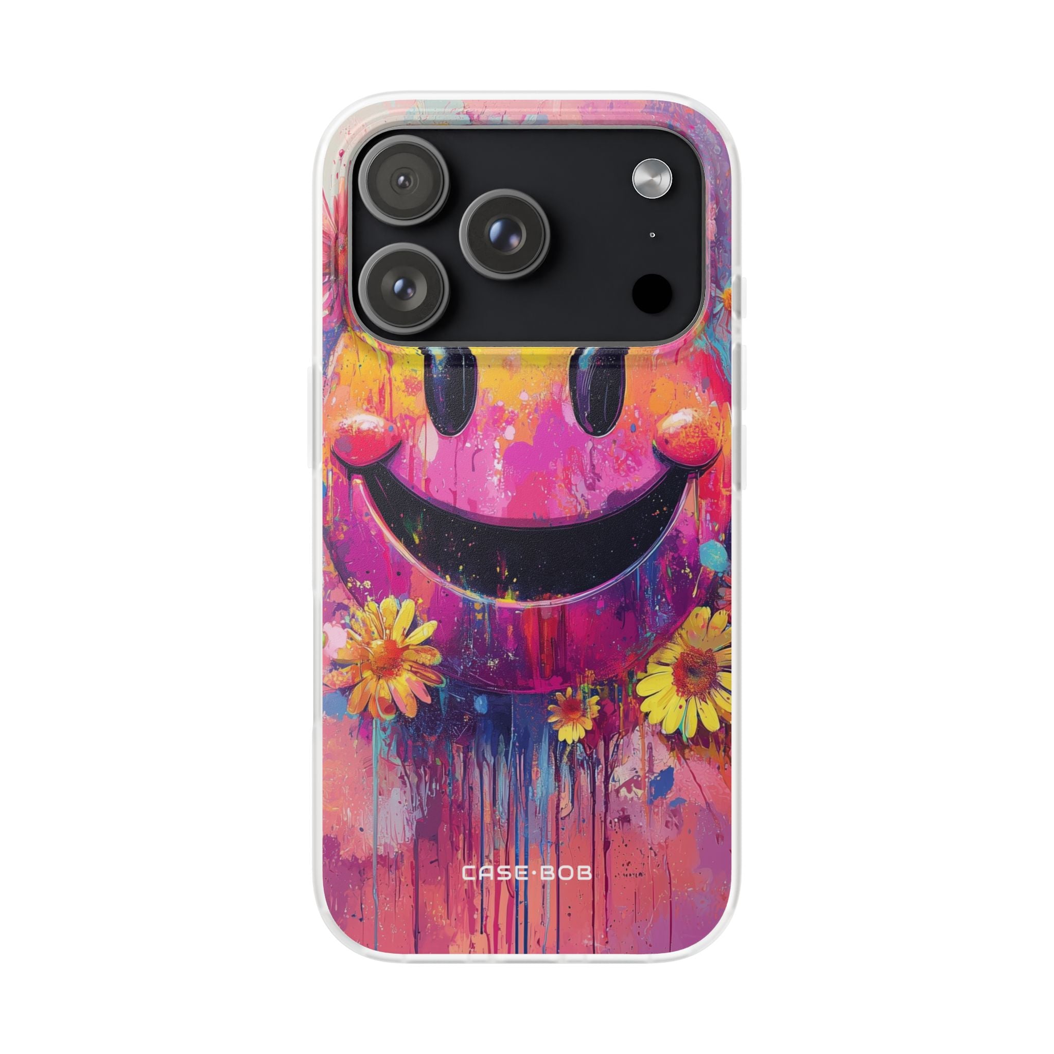 Smiley Bloom iPhone 17 Pro Case - Soft