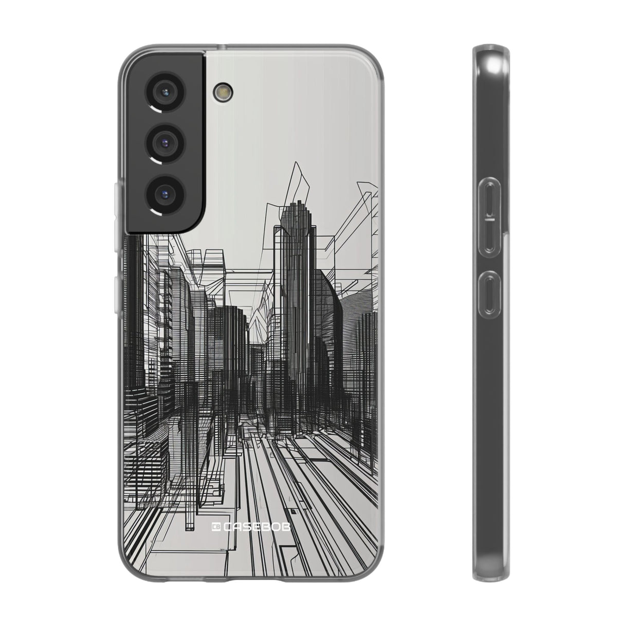 Urban Wireframe | Flexible Phone Case for Samsung Galaxy