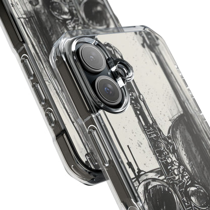 Jazz Instrument Line Symphony iPhone 16 - Clear Impact Phone Case