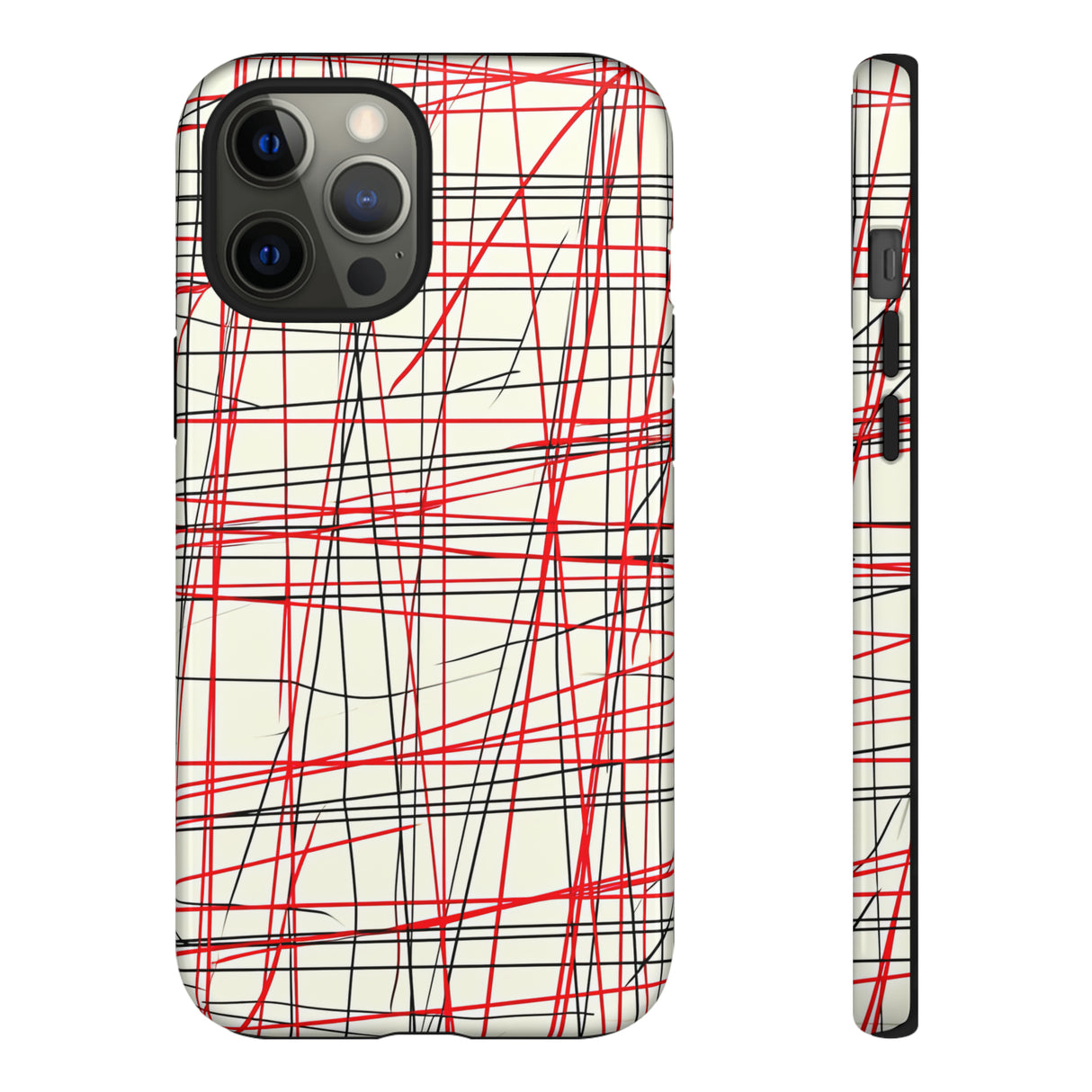 Red Line Minimalist - Protective Phone Case