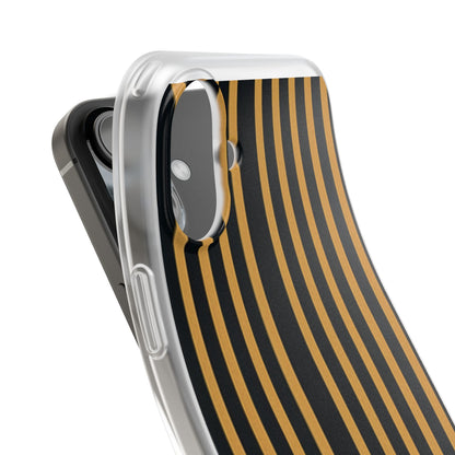 Golden Stripes iPhone 16 Plus Case - Soft