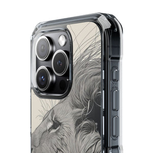 Majestic Linework - Phone Case for iPhone (Clear Impact - Magnetic)