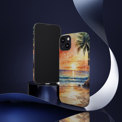 Sunset Palm iPhone 13 Case - Tough