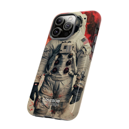 Crimson Spacewalk Dream iPhone 14 - Resistente