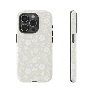 Light Color Floral iPhone case (Protective) - Protective Phone Case