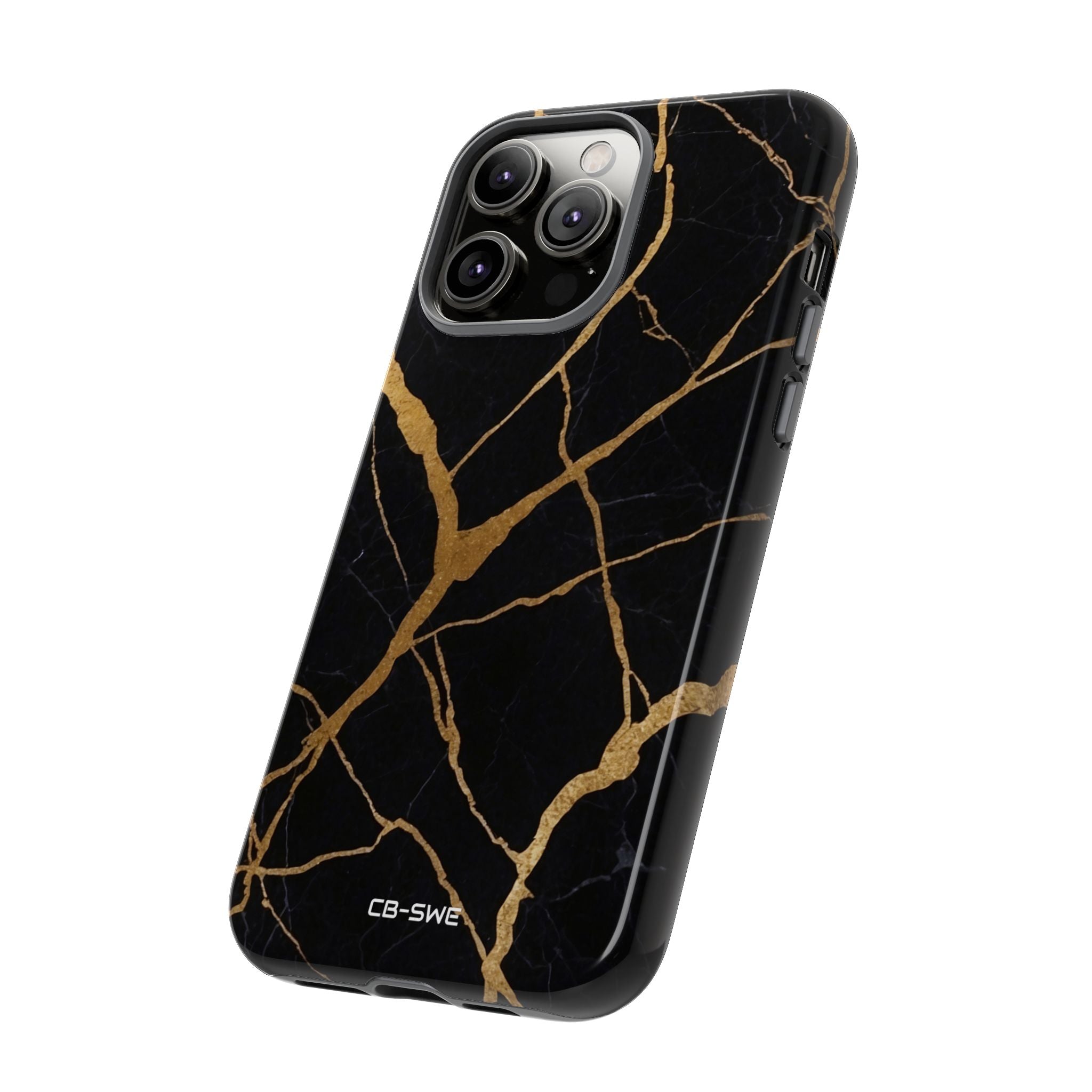Golden Veins Twist - iPhone Case