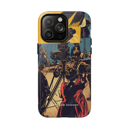 Golden Era Cinematic Spotlight iPhone 14 | Tough+ Phone Case