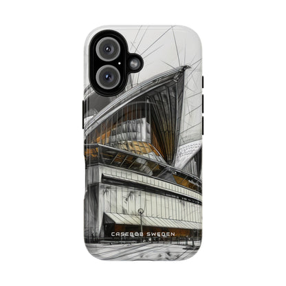 Architectural Curves in Line Formation iPhone 16  Tough+ Phone Case