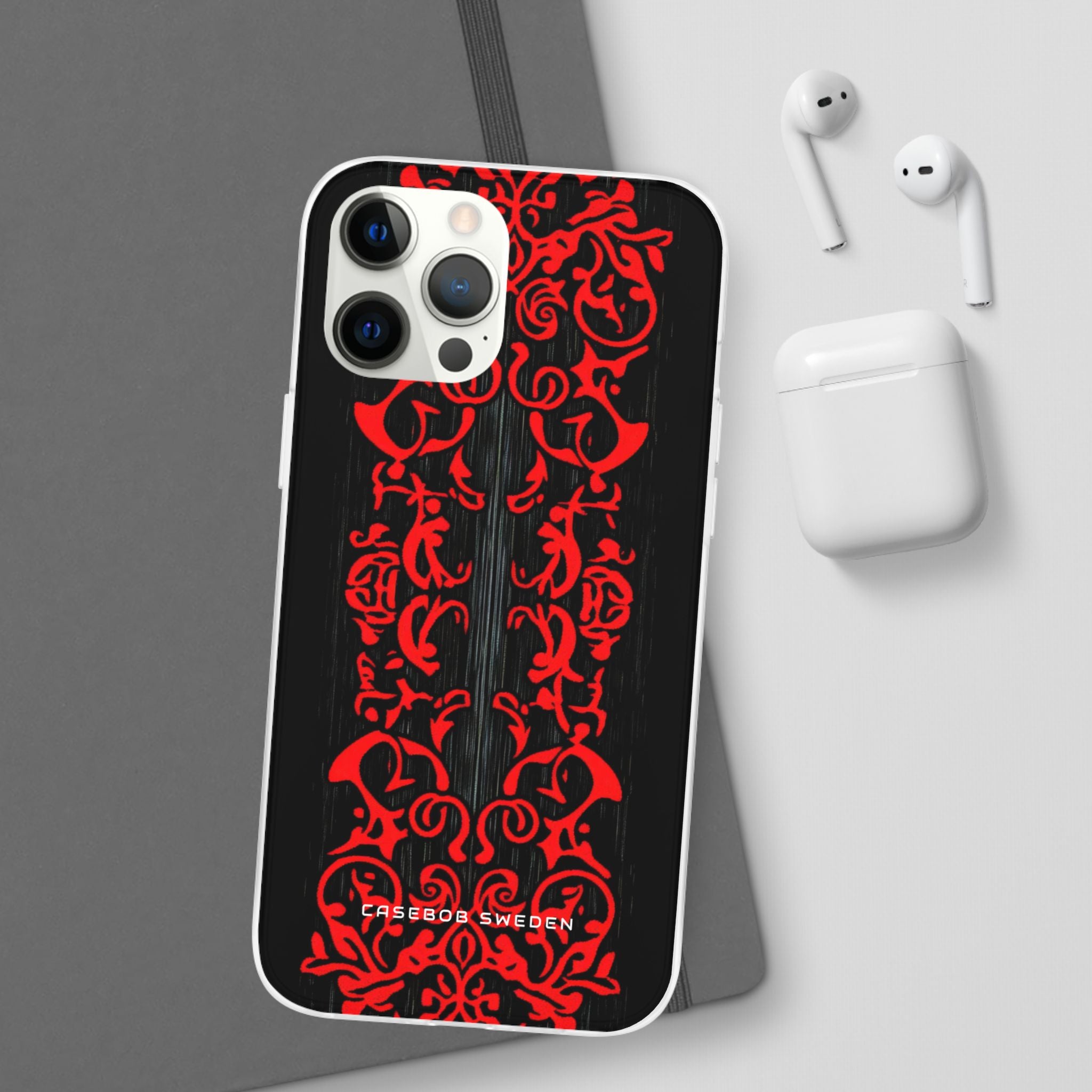 Gothic Crimson Symmetry iPhone 12 - Flexi Phone Case