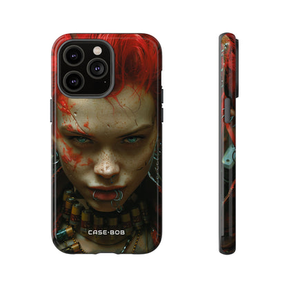 Red Spike Gaze iPhone 14 Pro Max Case - Tough