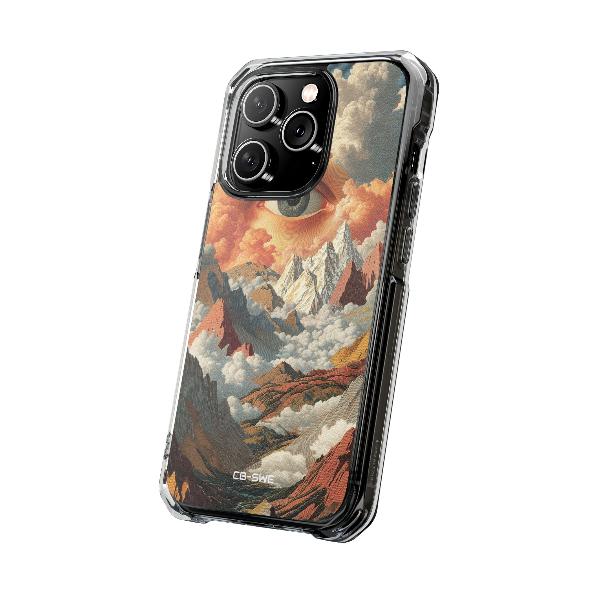 Eye Reflects Mountains iPhone Case - Impact