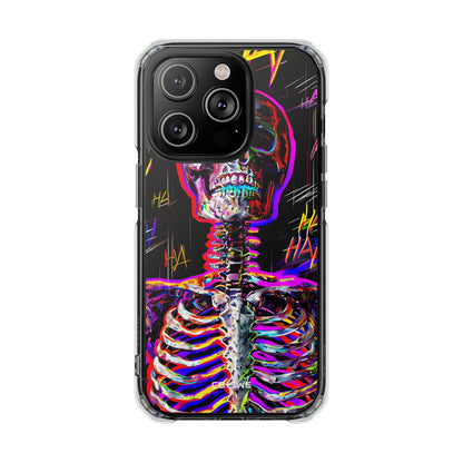 Neon Skeleton Chaos iPhone Case - Impact