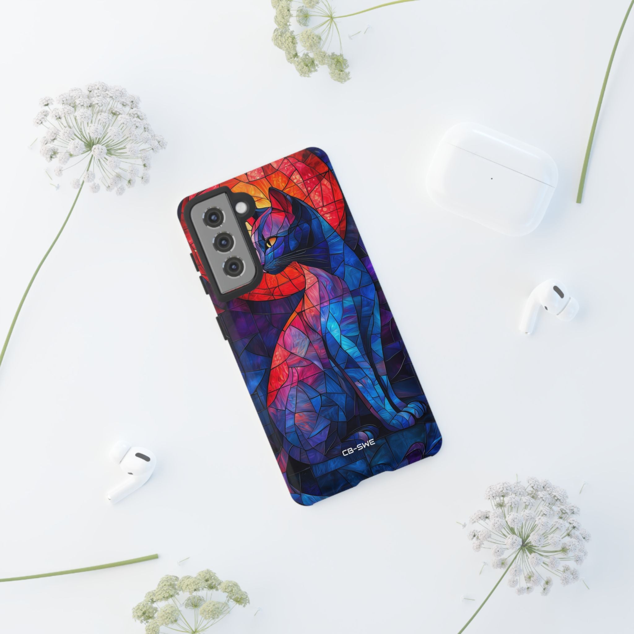 Cat Silhouettes Glow - Samsung Case