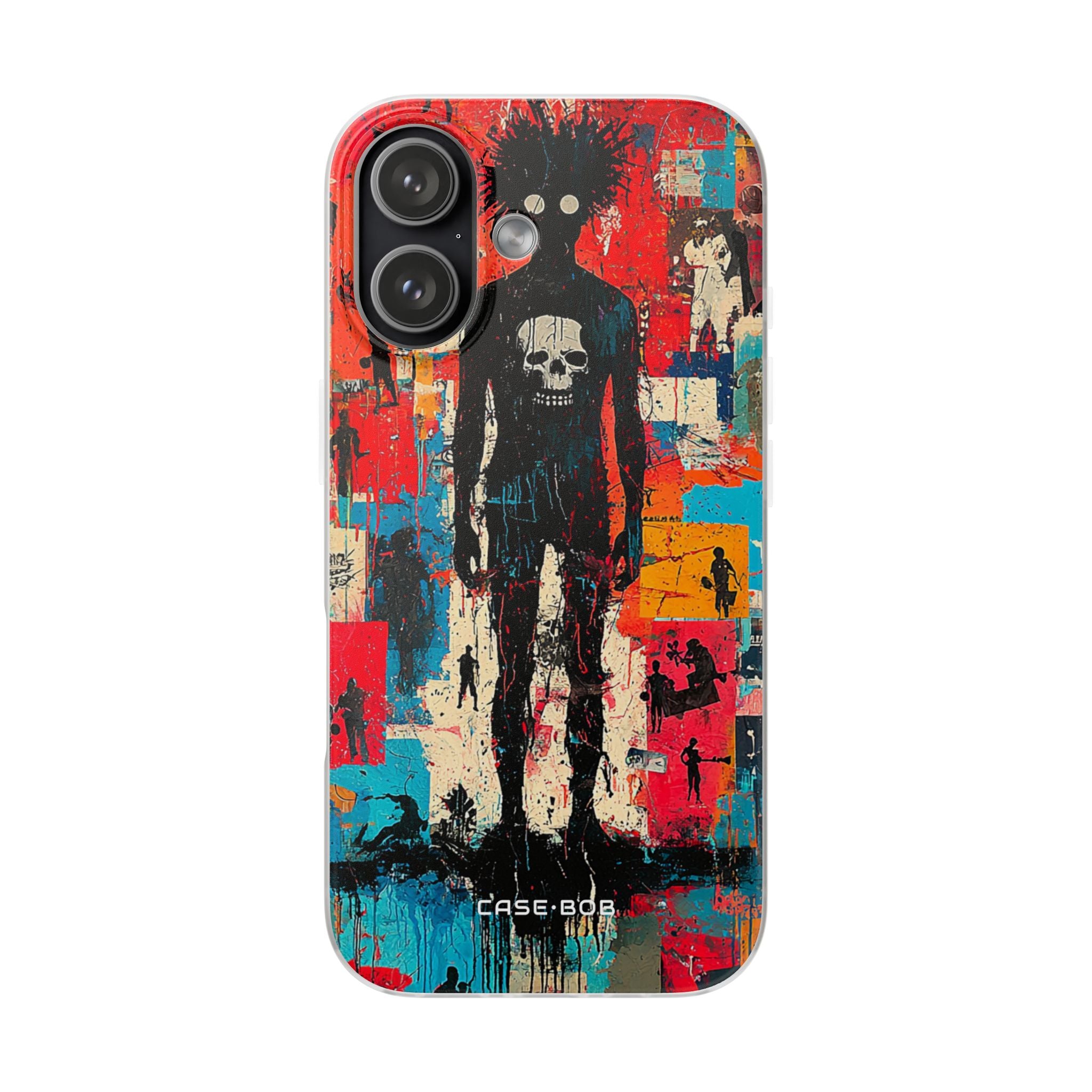 Spiky Skull Silhouette iPhone 17 Case - Soft