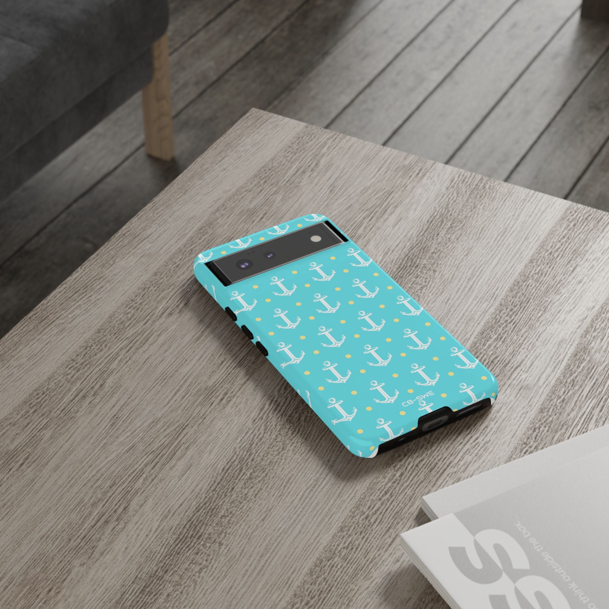 Nautical Anchors & Dots - Google Pixel Case