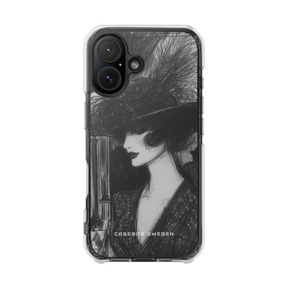 Timeless Elegance in Monochrome iPhone 16 - Clear Impact Phone Case