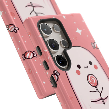 Cute Ghost Holds Candy - Samsung Case